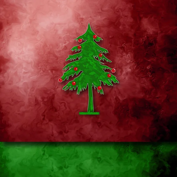 Fir tree Christmas background — Stock Photo, Image