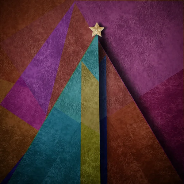 Weihnachtsbaum abstrakten Hintergrund Grußkarte — Stockfoto