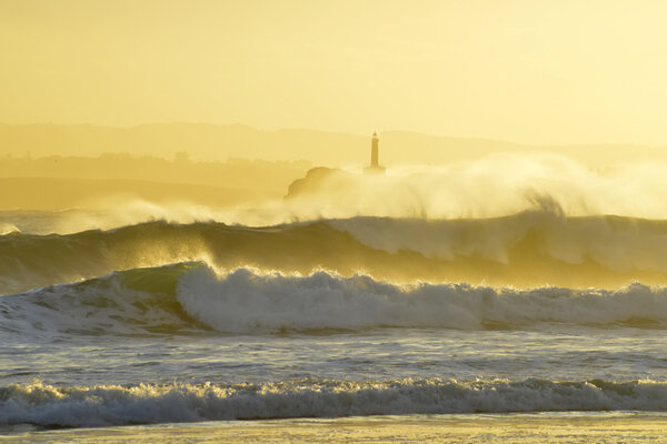 tide at sunrise on the island of Mouro