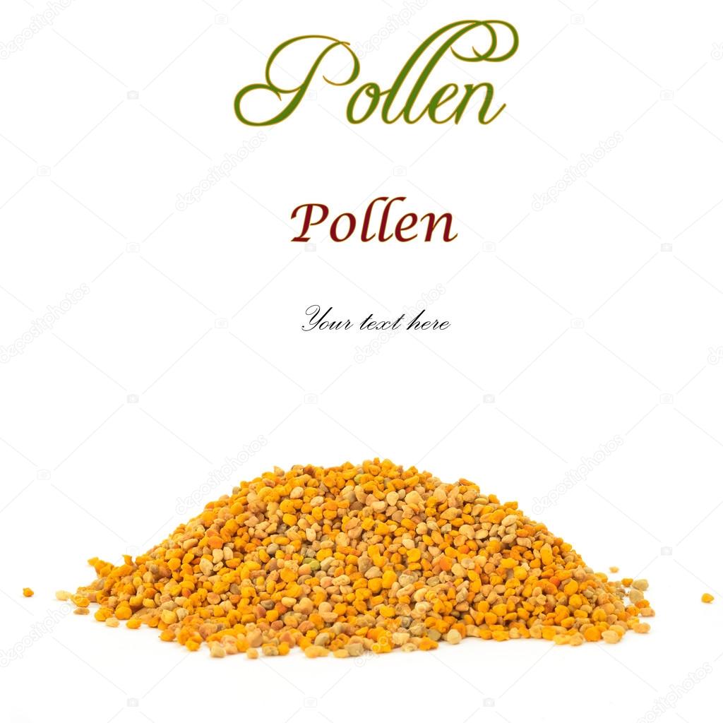 pile of bee pollen isolated 