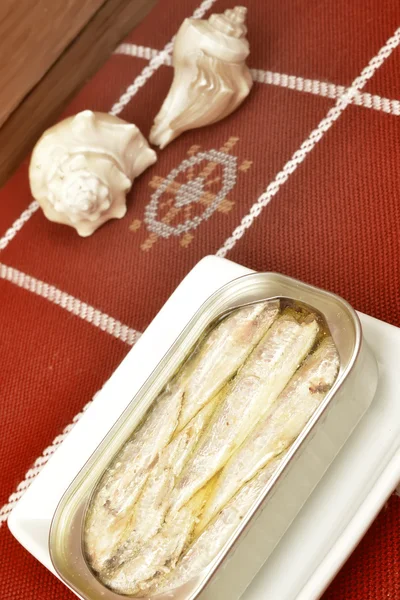 Konzervované sardinky — Stock fotografie