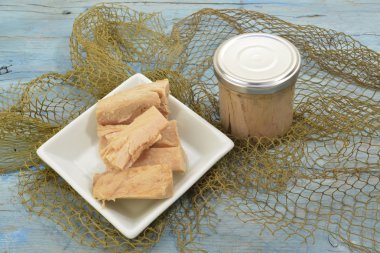 Cantabrian Sea Tuna, albacore glass jar clipart