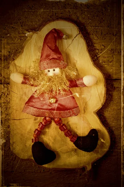 小精灵圣诞老人的圣诞装饰 — 图库照片