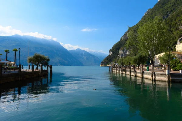 Beautiful Garda Lake Italy Seen Piazza Ill Novembre Square City Fotografia Stock