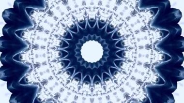 Mandala simetrik geçişi. Botanik soyut arkaplan.