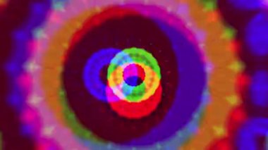 Fütürist soyut arka plan. Dinamik hareket eden fantezi döngüsü.