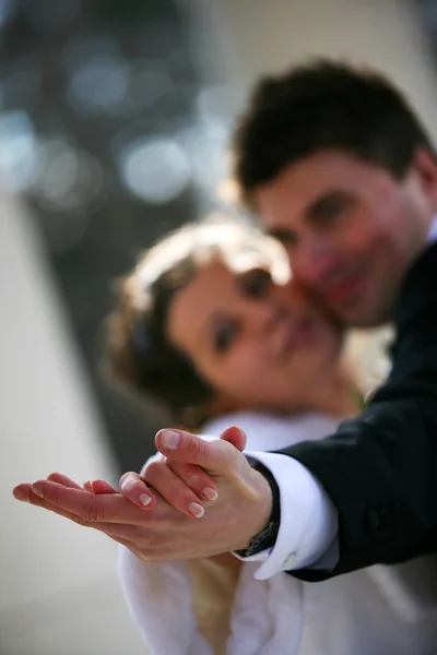 Newly-married couple — Stock Photo, Image