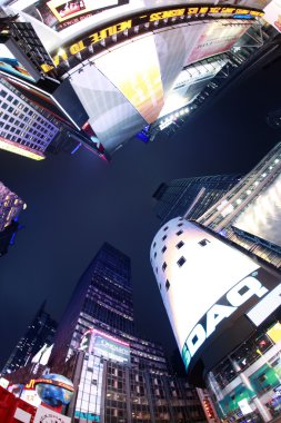 Times Meydanı. New york city