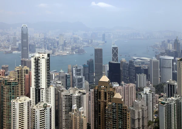 Hong Kong Skyline de Victoria Peak — Photo