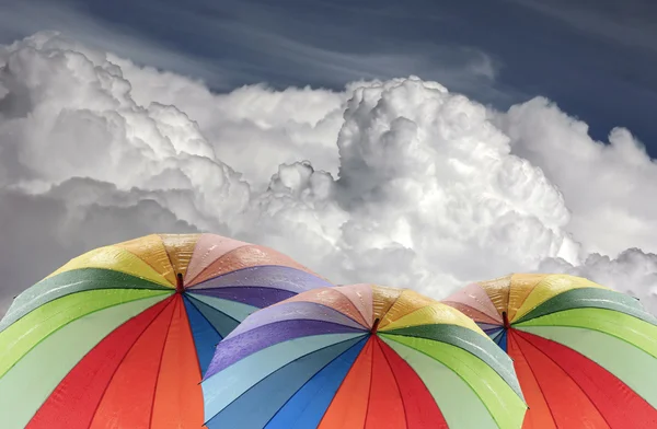 "ουράνιο τόξο" ομπρέλα — Φωτογραφία Αρχείου