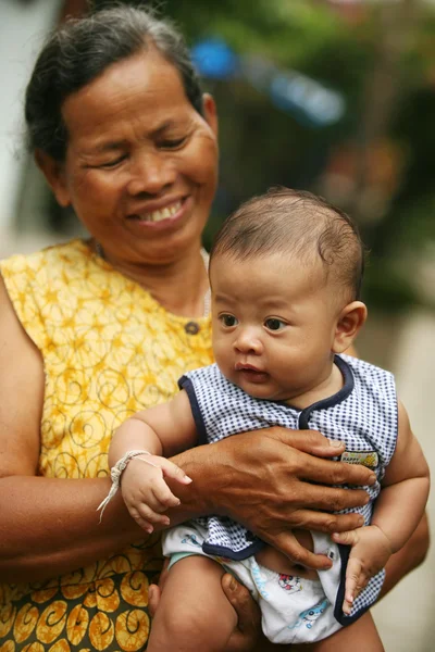 Abuela y nieto — Foto de Stock