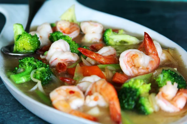 Prawn in sauce — Stock Photo, Image