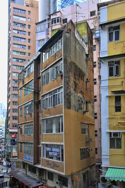 Staré obytné budovy v hong Kongu — Stock fotografie