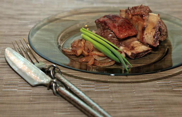 Carne de bovino vermelha assada — Fotografia de Stock