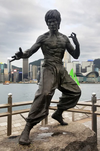 Bruce Lee Standbeeld — Stockfoto