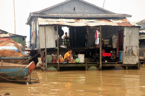 Lago Tonle sap — Foto de Stock