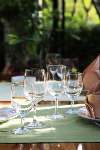 Restaurant table setting — Stock Photo, Image