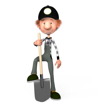 çalışan bir 3d çocuk.