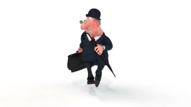 3d işadamı çalışır.