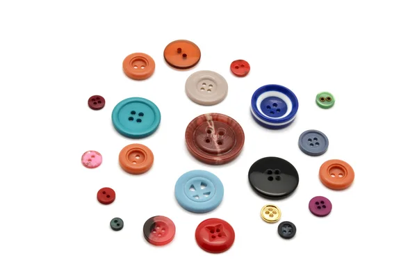 Bottoni da cucito colorati — Foto Stock
