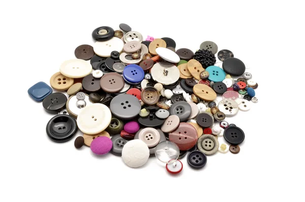 Lot of sewing buttons — Stock Photo, Image