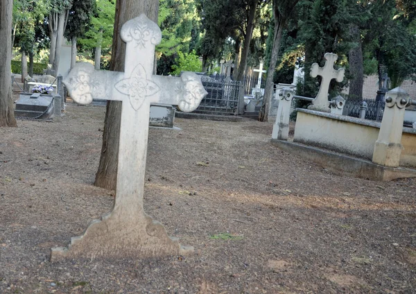 Cruzes do cemitério — Fotografia de Stock