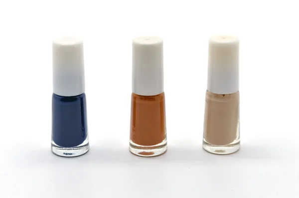 Nail Lacquer in autumnal colors — Stock Photo, Image