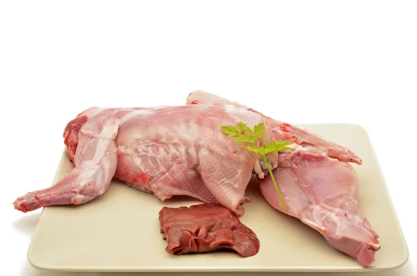 Kaninchenrohfleisch — Stockfoto