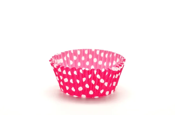 Caixa de papel vermelho para cupcakes — Fotografia de Stock