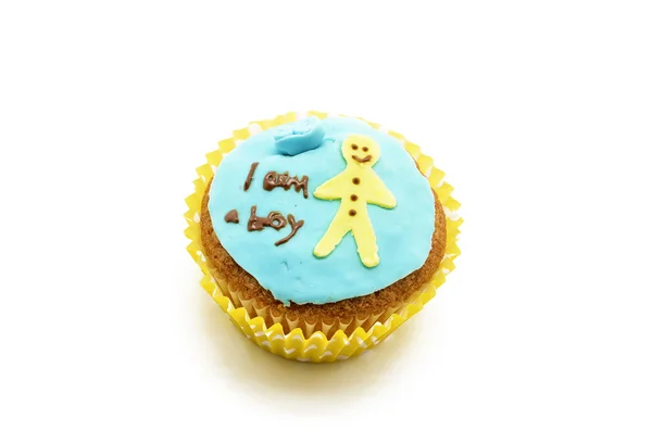 Cupcake, I am a boy — Stock Photo, Image