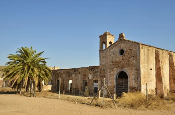 Cortijo del fraile, gospodarstwo gdzie wystąpił fakt, że inspirowane wesela krwi książki federico Garcia lorca i sceny z filmów old west — Zdjęcie stockowe