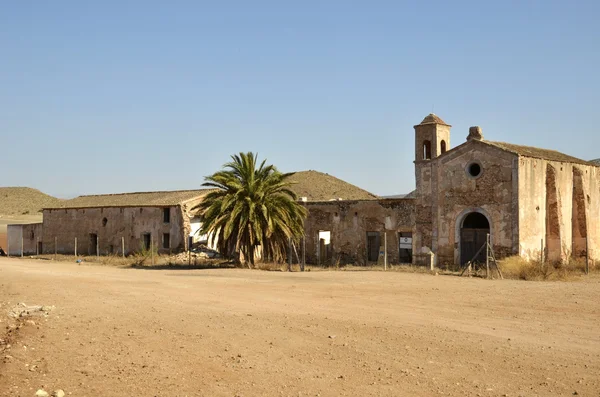 Cortijo del fraile, gospodarstwo gdzie wystąpił fakt, że inspirowane wesela krwi książki federico Garcia lorca i sceny z filmów old west — Zdjęcie stockowe