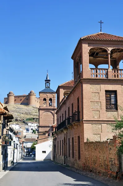 View palace, church and castle Calahorra, Granada, Spain — Stock Photo, Image