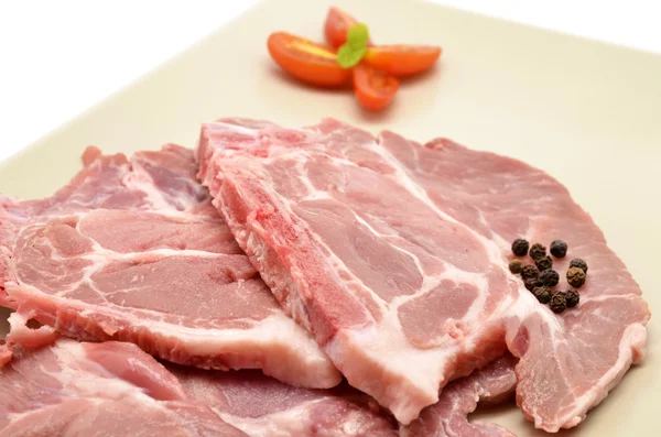 Carne de cerdo cruda — Foto de Stock