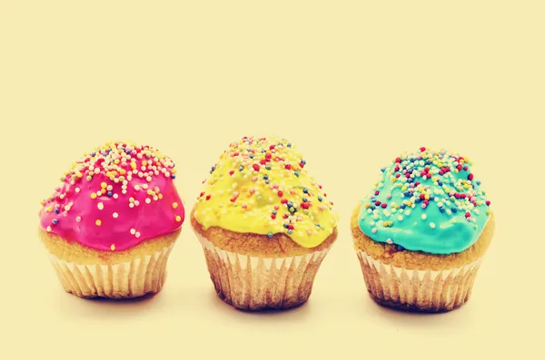 Cupcakes, vintage — Fotografia de Stock
