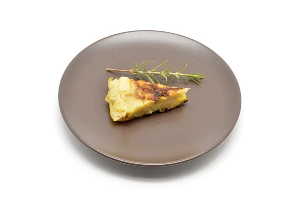 Spanish tortilla (omelet with potatoes and onions) — Stock Photo, Image