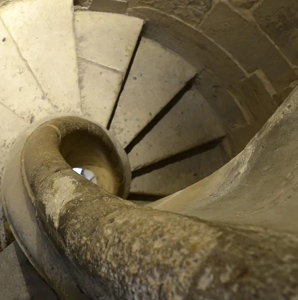 Escadarias em espiral nas ruínas de Santa Maria, Cazorla — Fotografia de Stock