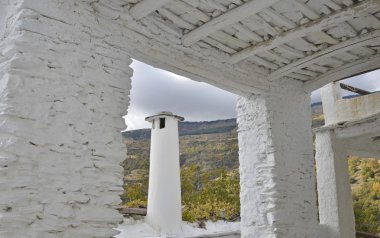sokak capileira la alpujarra, granada, İspanya