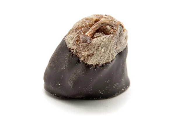 Szárított füge, mandula, tetején csokoládéval — Stock Fotó