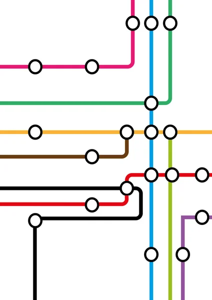 Mapa do metro — Fotografia de Stock