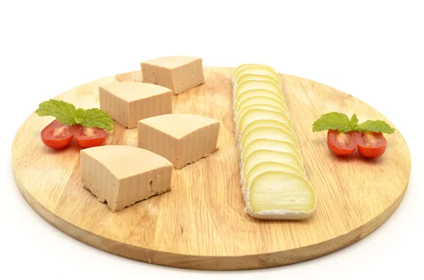 Pates and cheese table — Stock Photo, Image