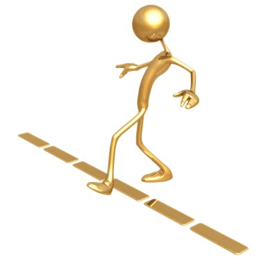 Crossing The Line clipart