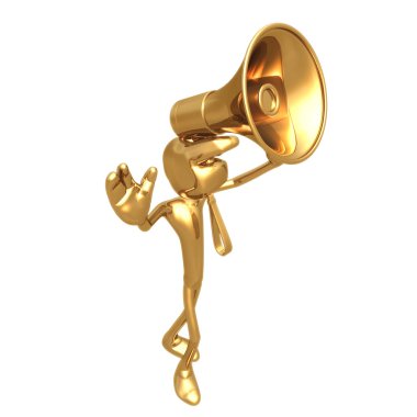 3D dev el baş kavramı holding megafon