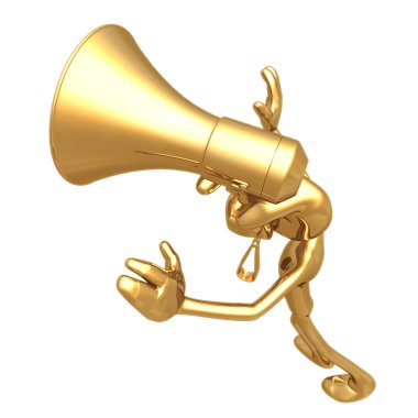 3D dev el baş kavramı holding megafon