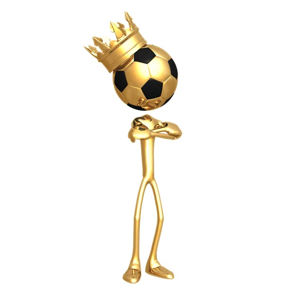 Król piłki nożnej — Zdjęcie stockowe