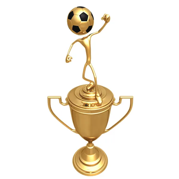 Trophée sportif de football — Photo