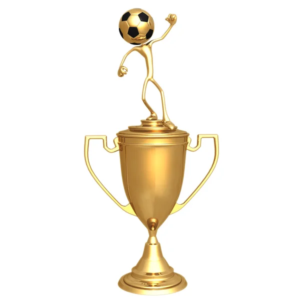 Fotboll sport trophy — Stockfoto