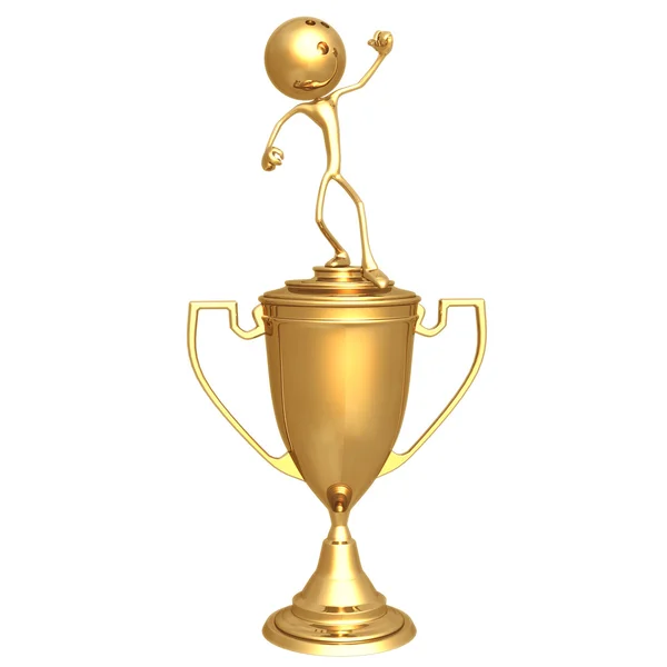 Bowling Sport Trophy — Stock Photo, Image