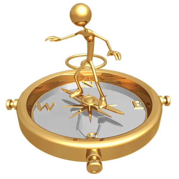 Kompass balans — Stockfoto