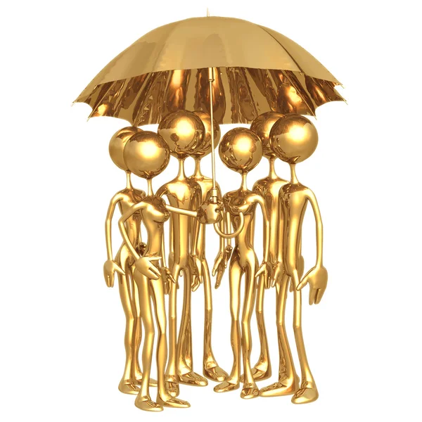 Umbrella Coverage Workforce — Stock Photo, Image